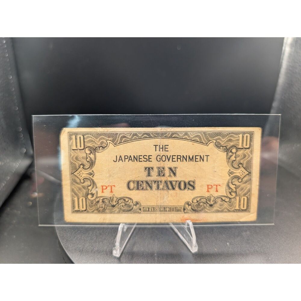 Japanese Govt 10 Centavos • WWII Issue • Circulated • PT Series